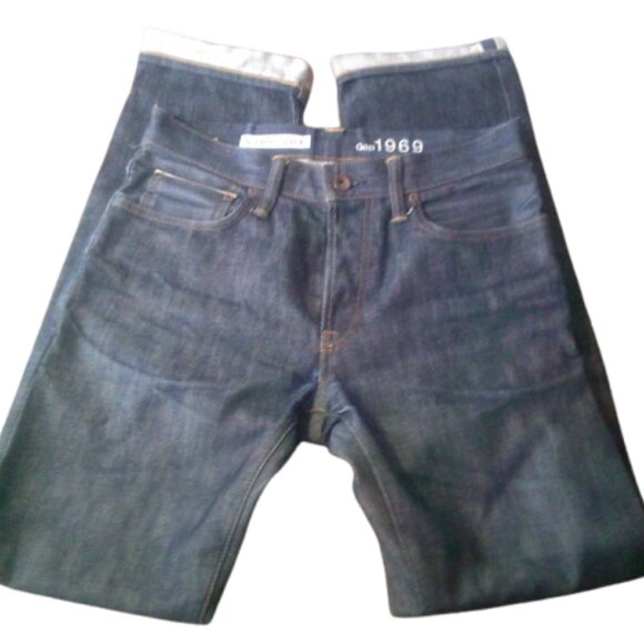 Gap 1969 Mens Straight Leg Jeans w/ Button & Zip Closure 30x32 - Picture 6 of 7